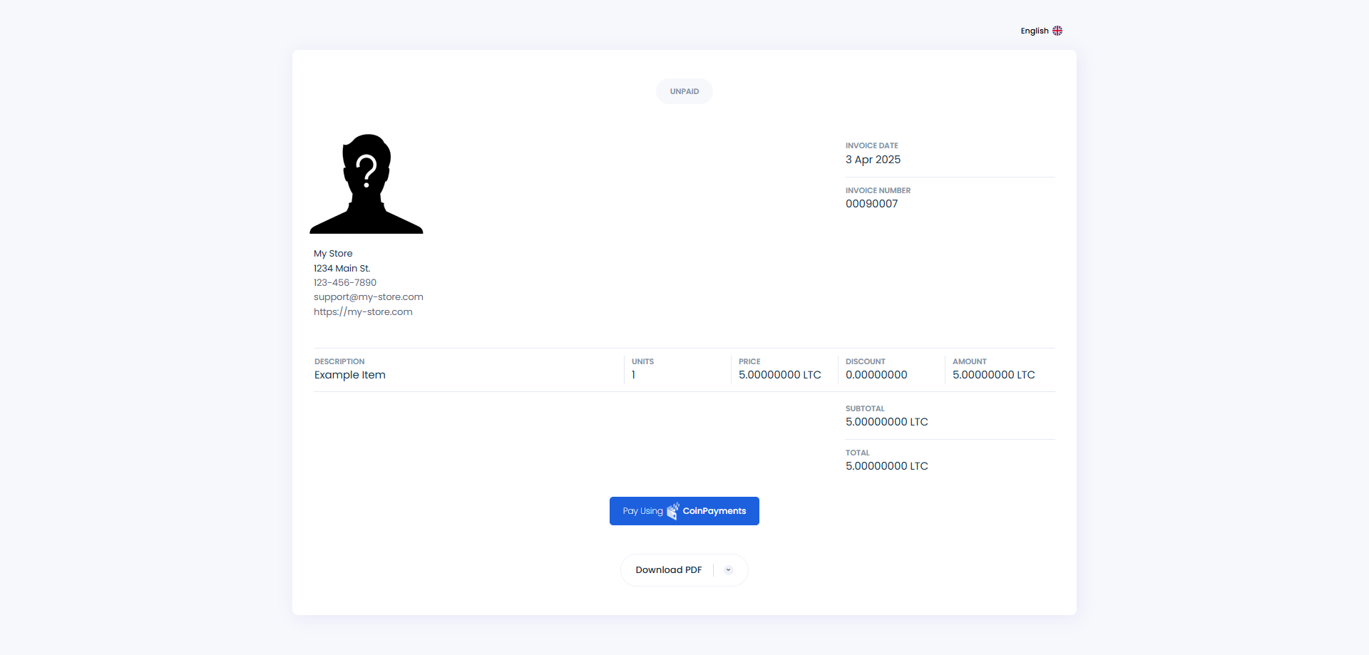 Invoice Link